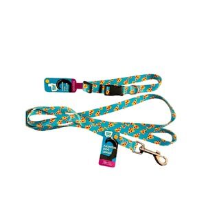 Play‎ On Dog Collar Leash Set Small Blue NWT Pizza Print Accessory